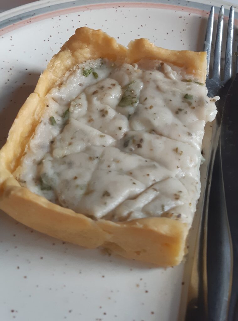 Quiche de requijão de inhame